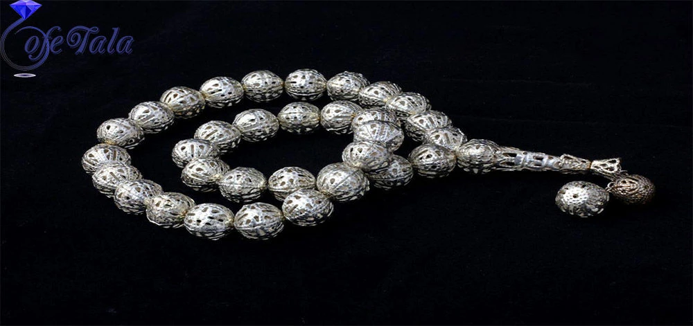 آشنایی با خواص و فواید تسبیح نقره