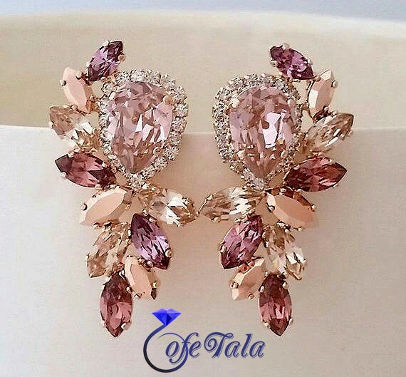 Tourmaline tear seed earring گوشواره تخمه اشک تورمالین