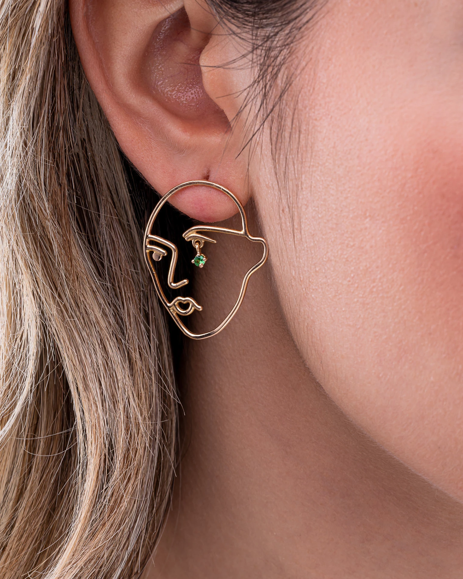 کوشواره مینی مال طرح صورت