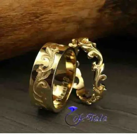 حلقه طلای نامزدی مدل  21004