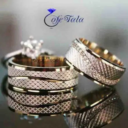 حلقه برلیان نگین دار مدل 21026