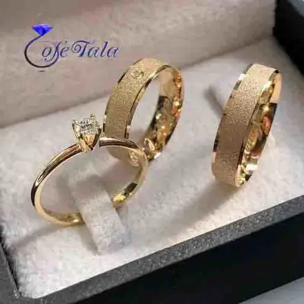 انگشتر نامزدی نگین دار مدل 21053