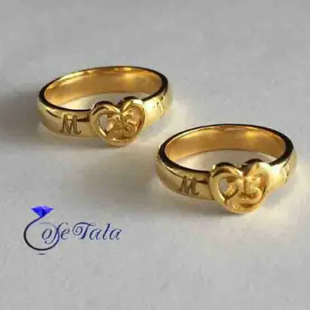 حلقه نامزدی طرح قلب مدل  21035