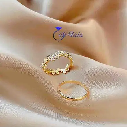 انگشتر طلای طرح پروانه مدل 21083