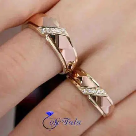 انگشتر نامزدی نگین الماس مدل 21077