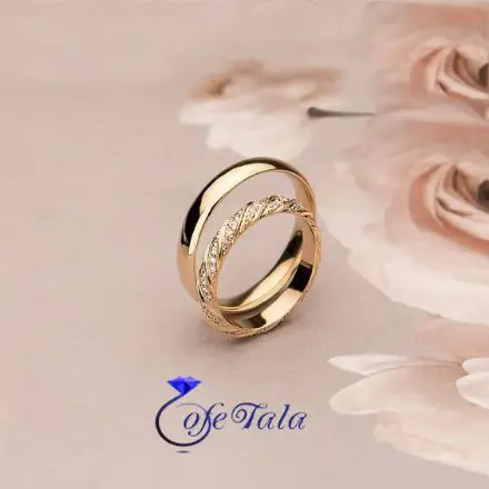 حلقه ساده نامزدی مدل 21151