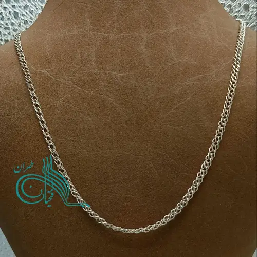 زنجیر نقره کارتیر دوبل - کار ترکیه