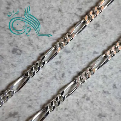 زنجیر فیگارو نقره  60 سانتی - عیار ۹۲۵